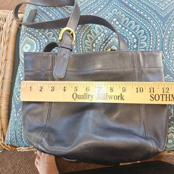 Vintage 90s Coach Classic Soho Black Leather Bag-Made in USA - Picture 14 of 16